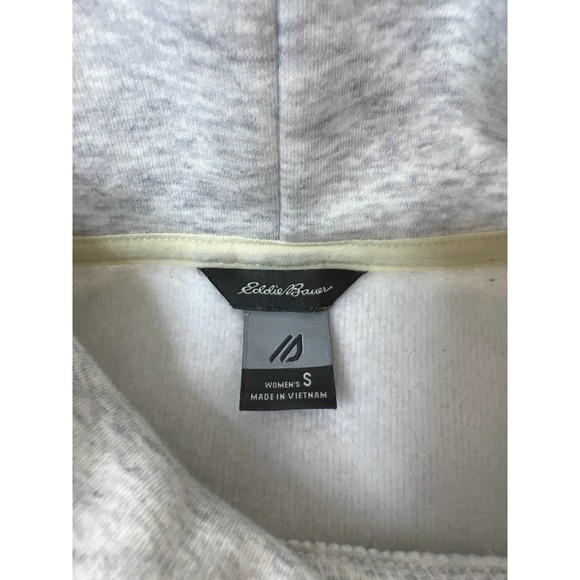 Eddie Bauer First Ascent Funnel Neck Fleece Pullover Thumbholes Split Hem Small - Picture 5 of 11